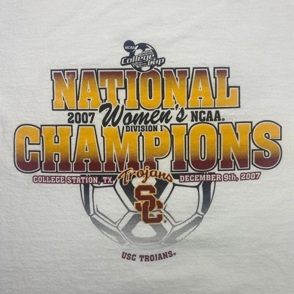 2000s USC Trojans soccer champion shirt